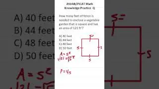 ASVAB/PiCAT Math Knowledge Practice Test Question: Perimeter and Area 