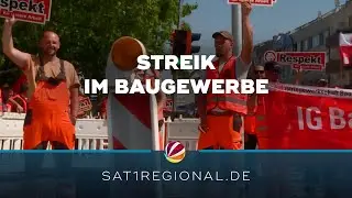 Streik im Baugewerbe: Bauarbeiter fordern 500 Euro mehr Lohn