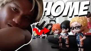 Karasuno and Shohuko Team New Home | Wood Bracket for Action Figures