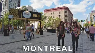 Montreal Walk from Downtown to Latin Quarter - Summer 2023