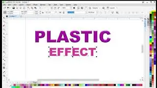 How to make Plastic Effect on text in CorelDraw