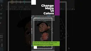 How to Change the Background UI Color in Maya 