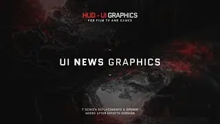 HUD UI Breaking News Graphics ( After Effects Template )