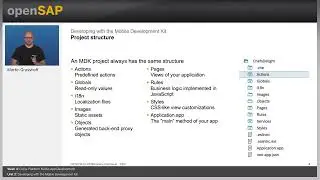 Developing with the Mobile Development Kit - W4U2 - Build Mobile Apps SAP Cloud Mobile Services