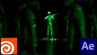 Houdini & After Effects | Melting Toy Soldiers