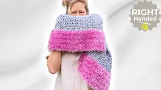 Orchid Storm Scarf - Stunning New Crochet Scarf Pattern to Try Today!
