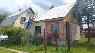 27 серия. Дом мечты из старой дачи! Установка дымохода, первый запуск печки!