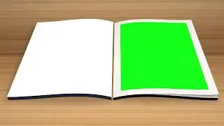 4K Paper Book Green Screen Video Animation - No Copyright Paper Book Opening Animation Green Screen