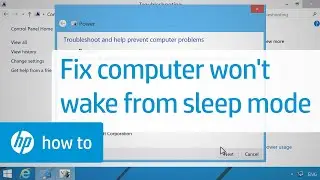 The Computer Will Not Wake Up from Sleep or Hibernate Mode | Windows 8 | HP