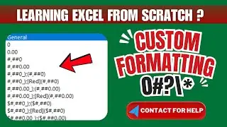 Advanced Tips for Custom Formatting in Excel #excelforbeginners