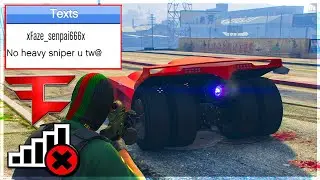 Wannabe FaZe Tryhard Uses a Lag Switch On My Rank 13 Account But Backfires On GTA 5 Online