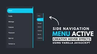 Responsive Sidebar Navigation menu HTML CSS Javascript | Dashboard Navigation menu