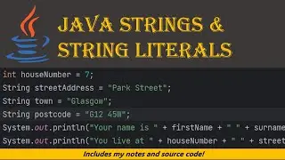 #6 | Declaring Java Strings and using String literals | Learn Java