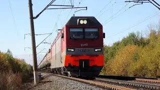 Train videos. Freight trains in Russia - 77.