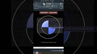 How to create Curved Text or Arc Text in AutoCAD? | ARCTEXT Command #autocad #shorts #tutorial #tips
