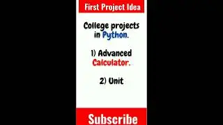 Basic Python Project || First project in python || Ideas || Beginner Project || Python Programing