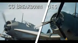 Aircraft ww2 dogfight - UE5 and Blender / CGI 3D  Breakdown