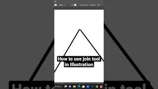 How to use Join Tool in Illustrator #shorts #ytshorts #adobeillustrator #illustratortutorial