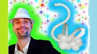 Лебедь из шаров ★ Swan balloon