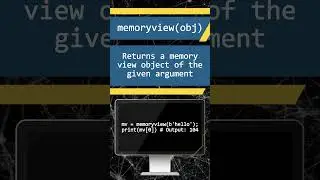 Diving into Python's memoryview() Function 