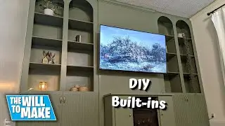 DIY Living Room Built-In Cabinets