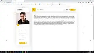 REACT JS Portfolio part 9 - Resume page (about me)