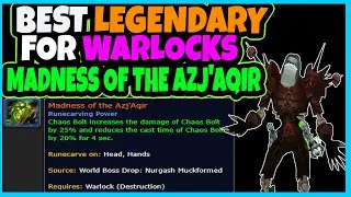 Best Legendary for Warlocks - Shadowlands Destruction Warlock With Madness of the Azj'Aqir Legendary