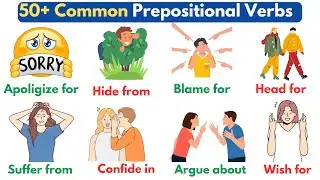 50+ Prepositional Verbs For Daily Use | Verbs With Prepositions | English Vocabulary