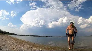 ШЕСТЬ ЧАСОВ ПОДВОДНОГО ПОИСКА ПЛЯЖНЫЙ ПОИСК НА ДИКОМ ПЛЯЖЕ