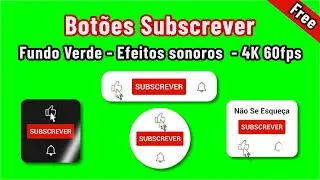 Botão Subscrever / Subscrito - Chroma Key - Descarregado Grátis - 4K 60fps