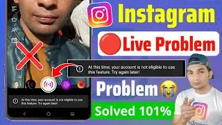 Fix at this time your account is not eligible to use this feature. try again later instagram live