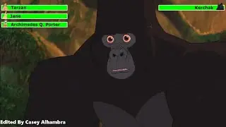 Tarzan vs. Kerchak with healthbars