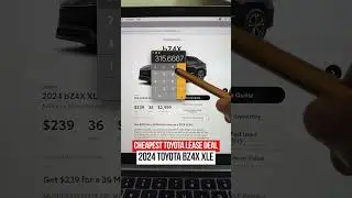 Cheapest Toyota Lease Deal  - 2024 Toyota BZ4X!