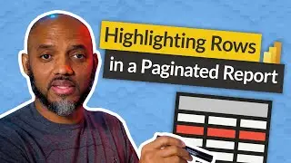 Highlight a row in a Power BI Paginated report