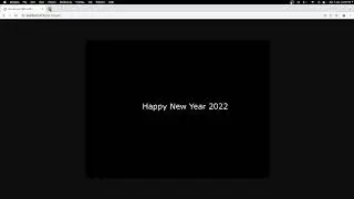 Create image with center aligned text in php | Happy new year 2022 from learnWebCoding