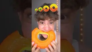 Spicy Family Giant Gummy Peach Ring Challenge! 🤤