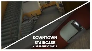 Downtown staircase + apartment shell | FiveM MLO