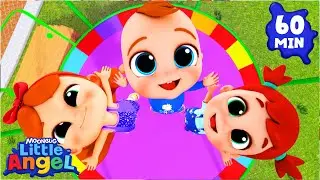 Trampoline Contest  Fun with Baby John! | Little Angel Nursery Rhymes & Kids Songs