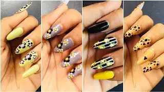 Nail art tutorial within 2 minutes 💅|| Learn Nail Art Design at home❤️ #nail #nailarts #nailtutorial