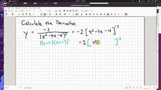 Chain Rule Example: Reciprocal of A Polynomial