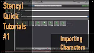 Stencyl Quick Tutorial 1 - Importing Characters