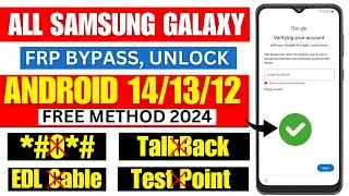 Samsung FRP Bypass Unlock New Method 2024 | (NO TalkBack) (NO *#0*#) (NO Test Point)