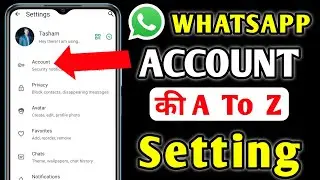 Whatsapp Account Ka A  To  Z  Setting | Whatsapp New Feature | Whatsapp Setting