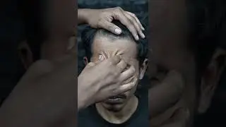 Intense Forehead Tapping And Head Scratching ASMR Massage #shorts