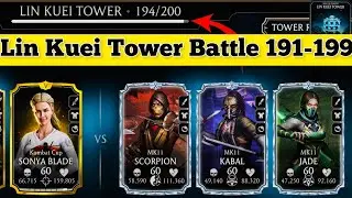 Lin kuei tower Hard battle 191-199 Fight + Rewards | MK Mobile