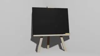 Blackboard, Chalk and Duster with Stand in Classroom | Check Description Below