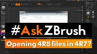 #AskZBrush: “Is it possible to open *.ZTL or *.ZPR files created with ZBrush 4R8 in ZBrush 4R7?”