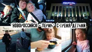 Влог / Едем в гости / Новороссийск-Пермь / Три дня на поезде с тремя детьми /