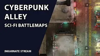 Cyberpunk Alley | Inkarnate Stream