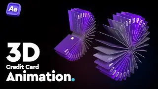 MIND-BLOWING 3D Credit Card Animation in After Effects | No Plugins